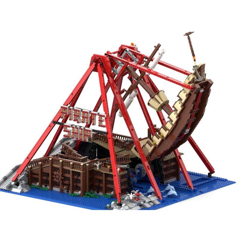 CREATOR MOC 67413 Theme Park Pirate Ship Ride by Gdale MOCBRICKLAND 7 800x800 1