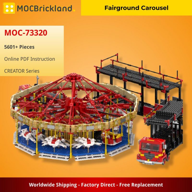 CREATOR MOC 73320 Fairground Carousel by Gdale MOCBRICKLAND 2 800x800 1