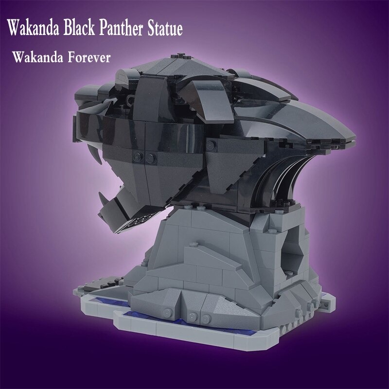 CREATOR MOC 89765 Black Panther Wakanda Statue MOCBRICKLAND 2 1