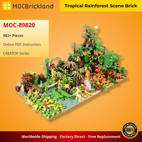 CREATOR MOC 89820 Tropical Rainforest Scene Brick MOCBRICKLAND 5