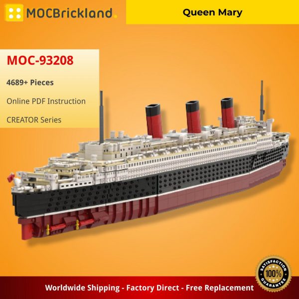 CREATOR MOC 93208 Queen Mary by bru bri mocs MOCBRICKLAND 5