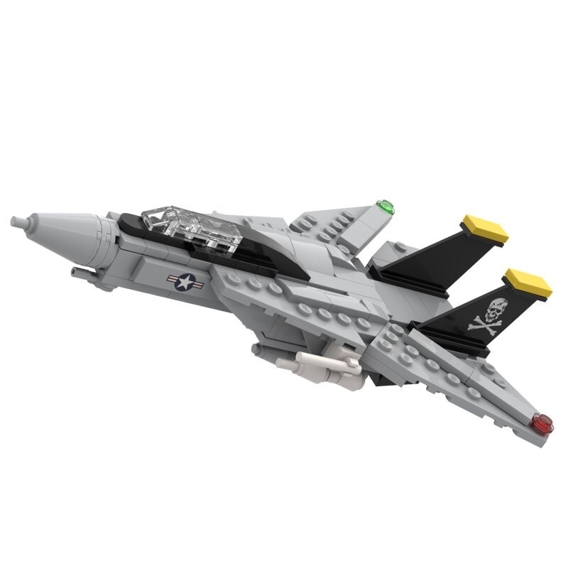 MILITARY MOC 32402 Mini F 14 Tomcat with Movable Wings by TOPACES MOCBRICKLAND 2 1