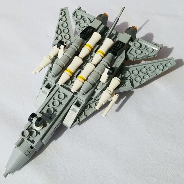 MILITARY MOC 32402 Mini F 14 Tomcat with Movable Wings by TOPACES MOCBRICKLAND 4