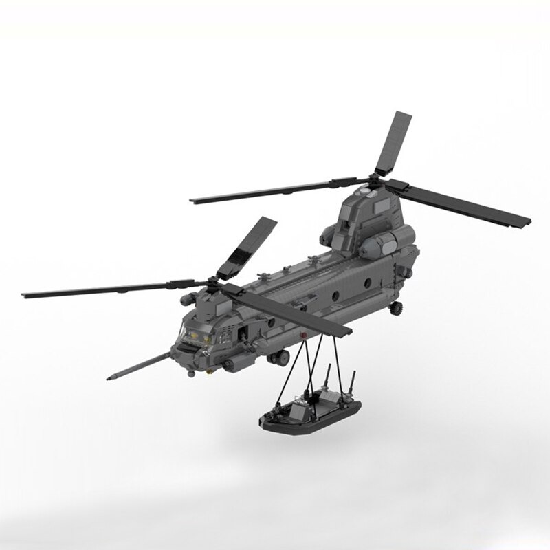MILITARY MOC 37497 Boeing MH 47 G Special Ops Chinook 133 Minifig Scale by DarthDesigner MOCBRICKLAND 3 1