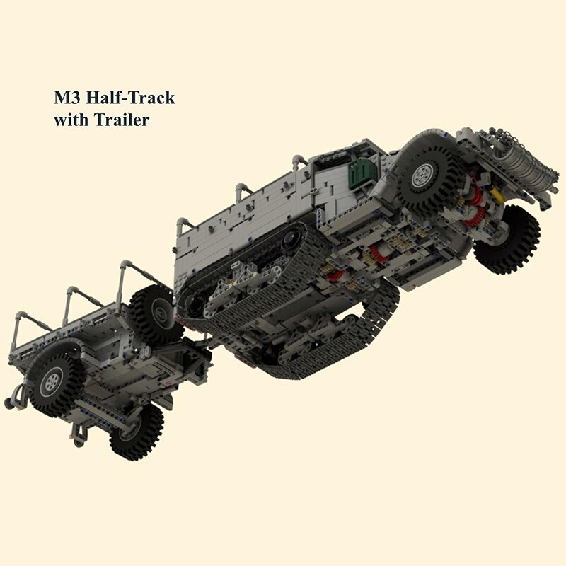 MILITARY MOC 50196 M3 Half Track by legolaus MOCBRICKLAND 5 1