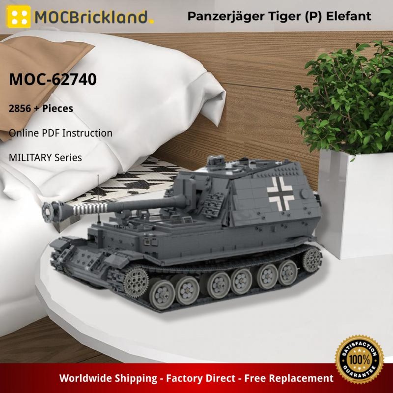 MILITARY MOC 62740 Panzerjager Tiger P Elefant by Gautsch MOCBRICKLAND 6 800x800 1