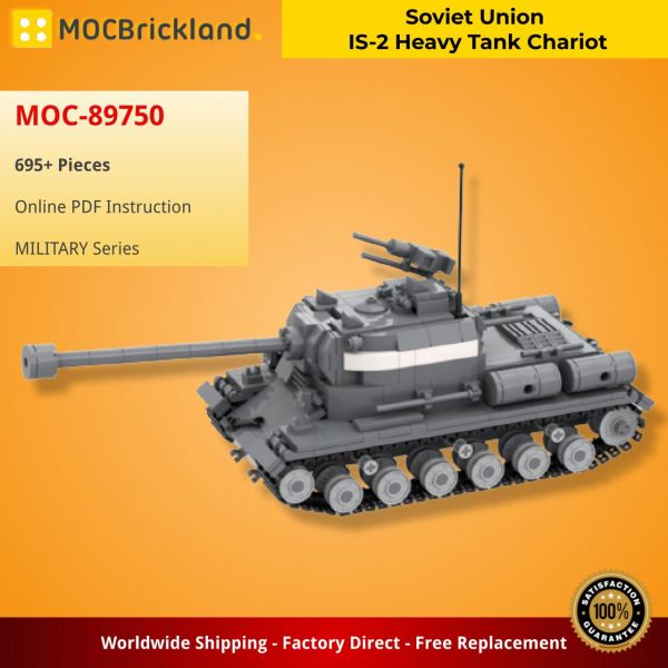 MILITARY MOC 89750 Soviet Union IS 2 Heavy Tank Chariot MOCBRICKLAND 2