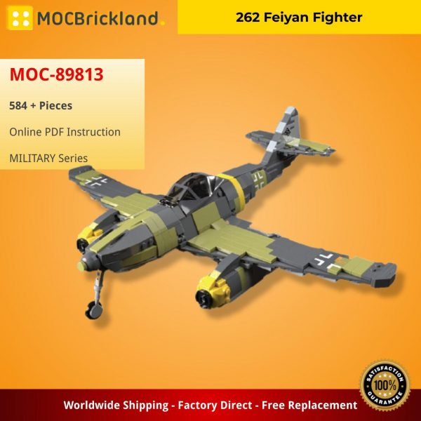 MILITARY MOC 89813 262 Feiyan Fighter MOCBRICKLAND 2