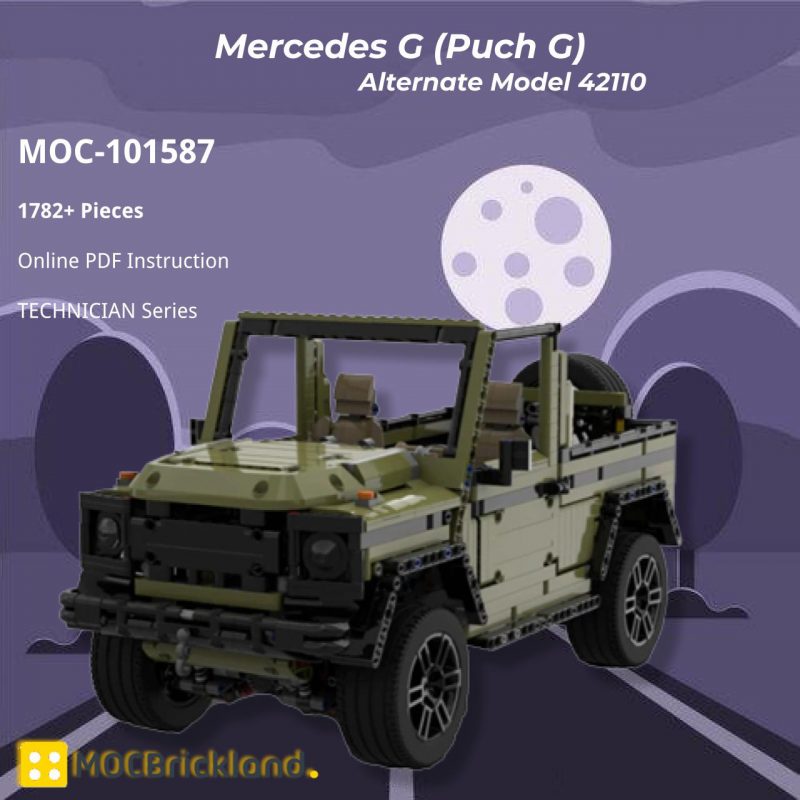 MOCBRICKLAND MOC 101587 Mercedes G Puch G Alternate Model 42110 2 800x800 1