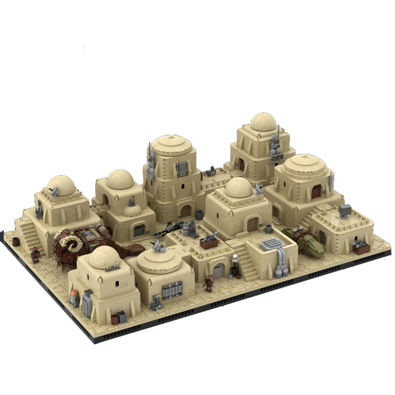 MOCBRICKLAND MOC 102135 Tatooine Mos Eisley Modular Desert City 1 1