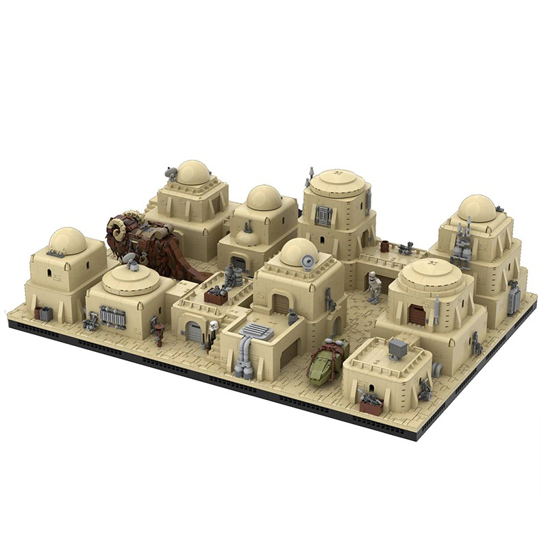 MOCBRICKLAND MOC 102135 Tatooine Mos Eisley Modular Desert City 3 1
