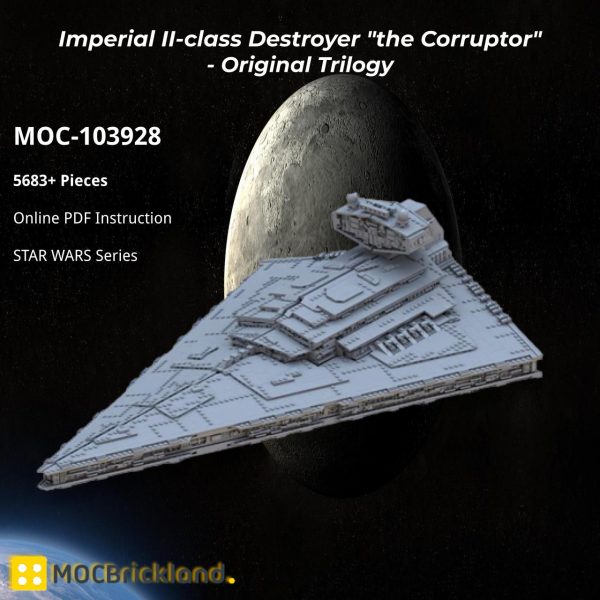 MOCBRICKLAND MOC 103928 Imperial II class Destroyer the Corruptor Original Trilogy 1