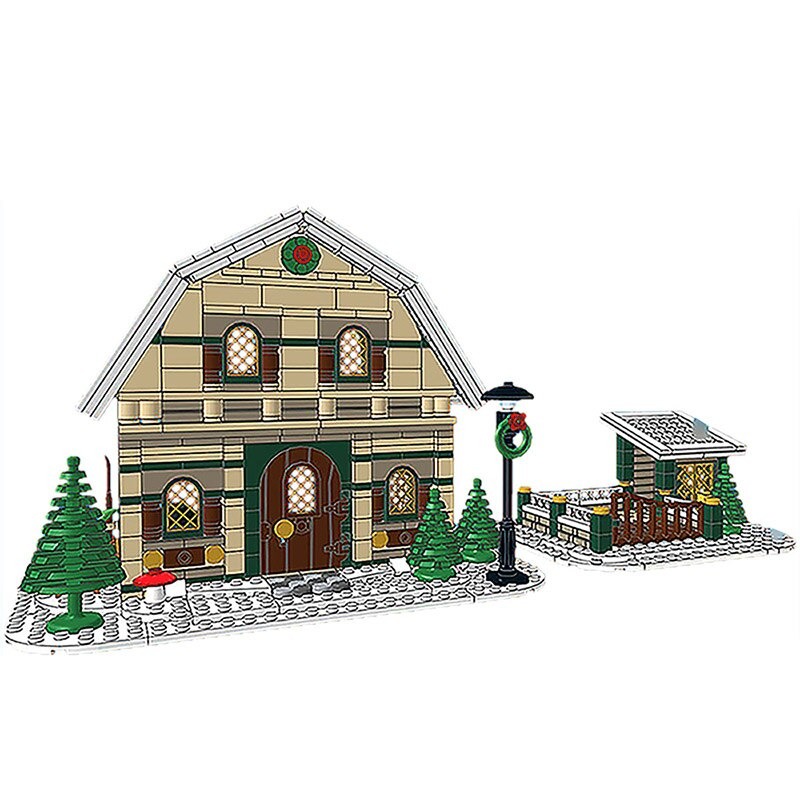 MOCBRICKLAND MOC 10631 Winter Barn House 2