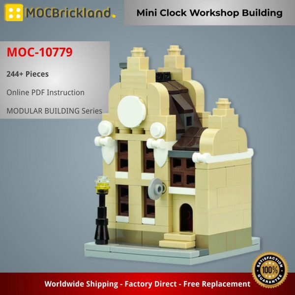 MOCBRICKLAND MOC 10779 Mini Clock Workshop Building 2