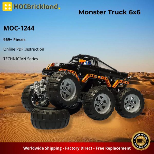 MOCBRICKLAND MOC 1244 Monster Truck 6x6 2