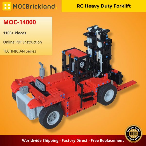 MOCBRICKLAND MOC 14000 RC Heavy Duty Forklift 2