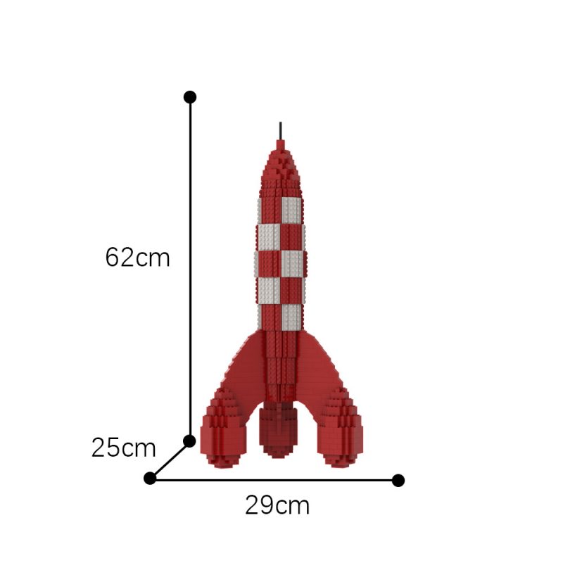MOCBRICKLAND MOC 14576 Tintin Rocket 3 800x800 1