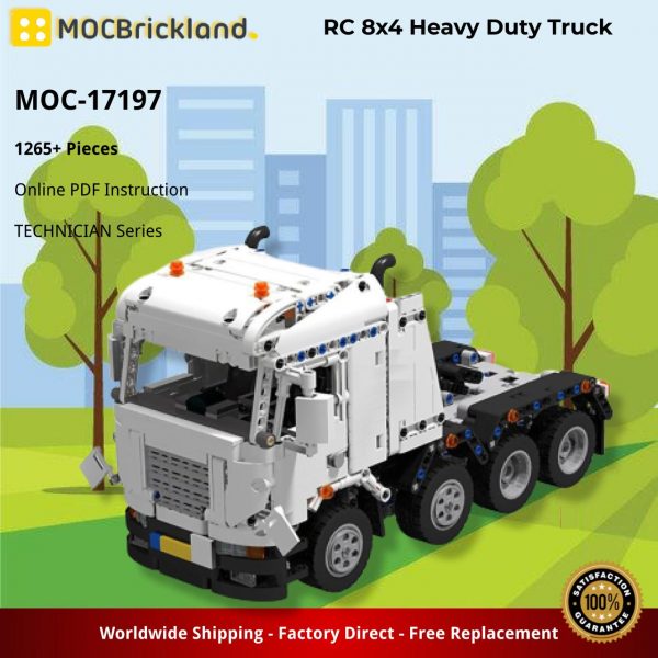 MOCBRICKLAND MOC 17197 RC 8x4 Heavy Duty Truck 2
