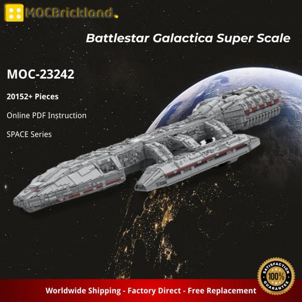 MOCBRICKLAND MOC 23242 Battlestar Galactica Super Scale 2