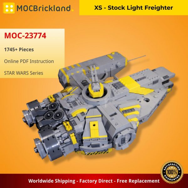 MOCBRICKLAND MOC 23774 XS Stock Light Freighter 3