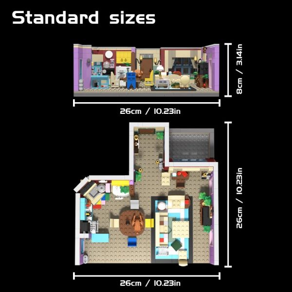 MOCBRICKLAND MOC 29532 Friends The Television Series Monicas Apartme 3