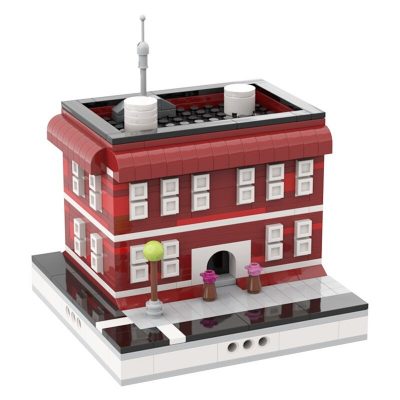 MOCBRICKLAND MOC 31589 Red House for Modular City 2