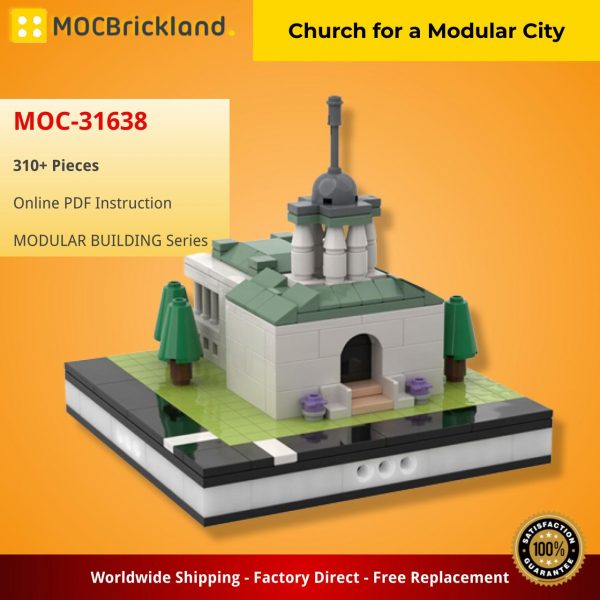 MOCBRICKLAND MOC 31638 Church for a Modular City 2