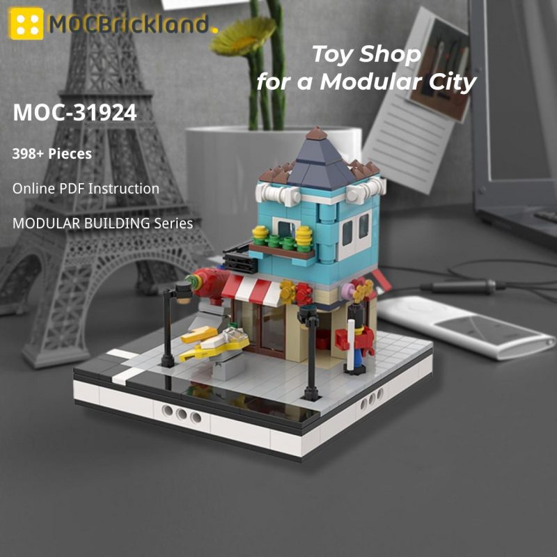 MOCBRICKLAND MOC 31924 Toy Shop for a Modular City 2 800x800 1