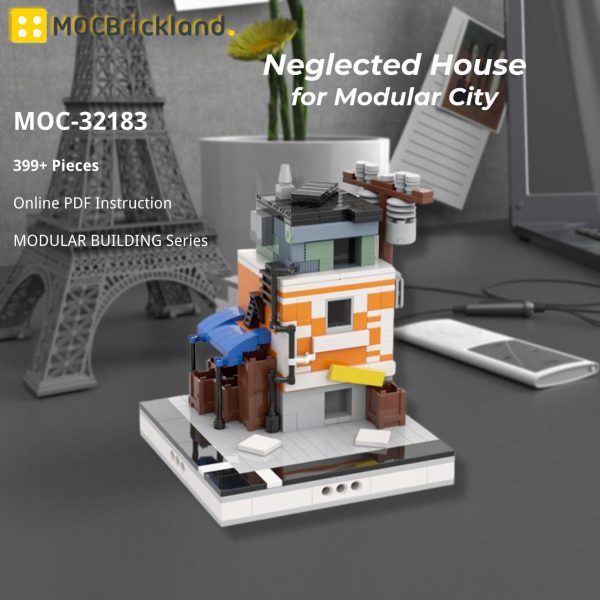 MOCBRICKLAND MOC 32183 Neglected House for Modular City 2