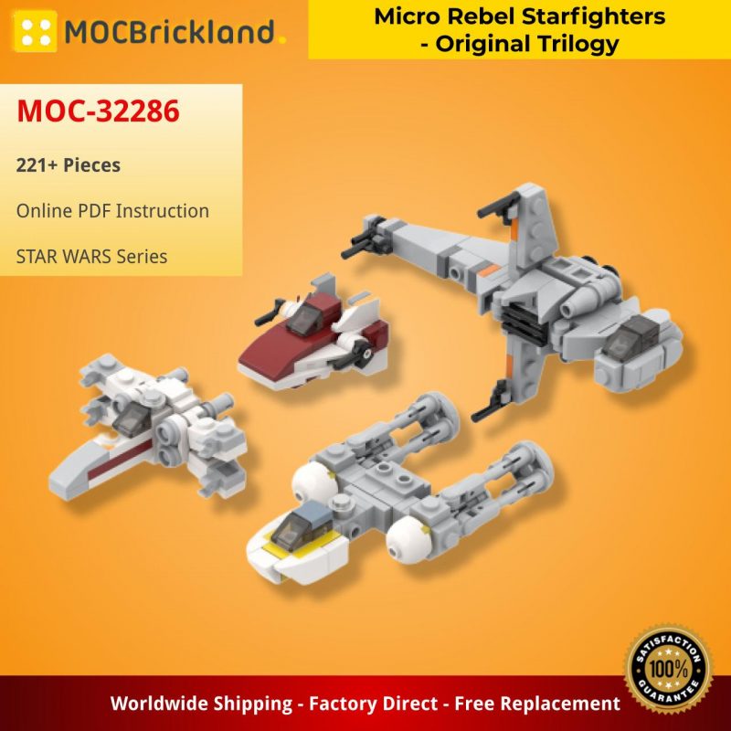 MOCBRICKLAND MOC 32286 Micro Rebel Starfighters – Original Trilogy 2 800x800 1