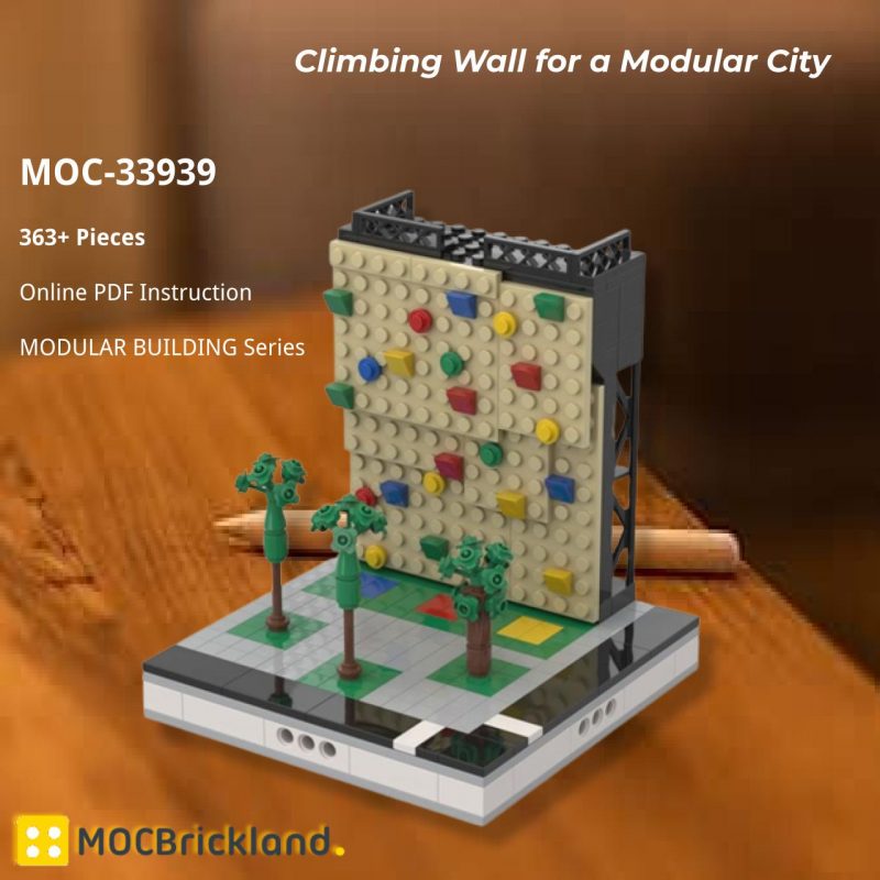 MOCBRICKLAND MOC 33939 Climbing Wall for a Modular City 2 800x800 1