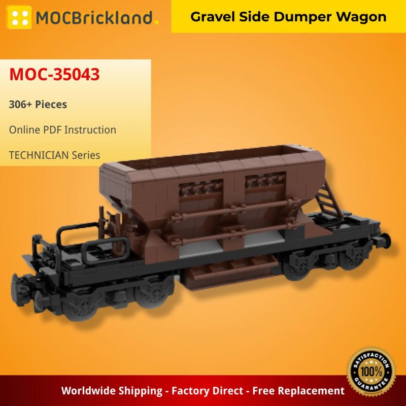 MOCBRICKLAND MOC 35043 Gravel Side Dumper Wagon 2 800x800 1