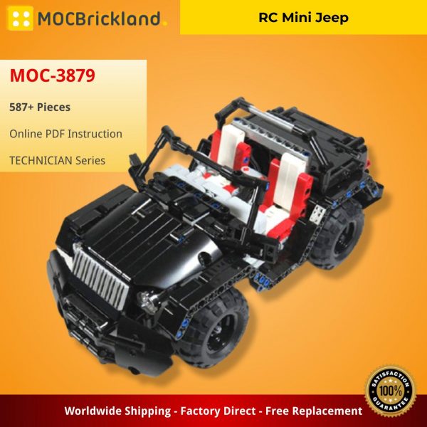 MOCBRICKLAND MOC 3879 RC Mini Jeep 5