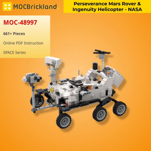 MOCBRICKLAND MOC 48997 Perseverance Mars Rover Ingenuity Helicopter – NASA 1