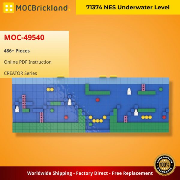 MOCBRICKLAND MOC 49540 71374 NES Underwater Level 2