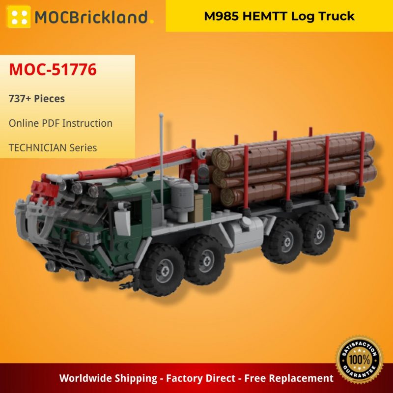 MOCBRICKLAND MOC 51776 M985 HEMTT Log Truck 2 800x800 1
