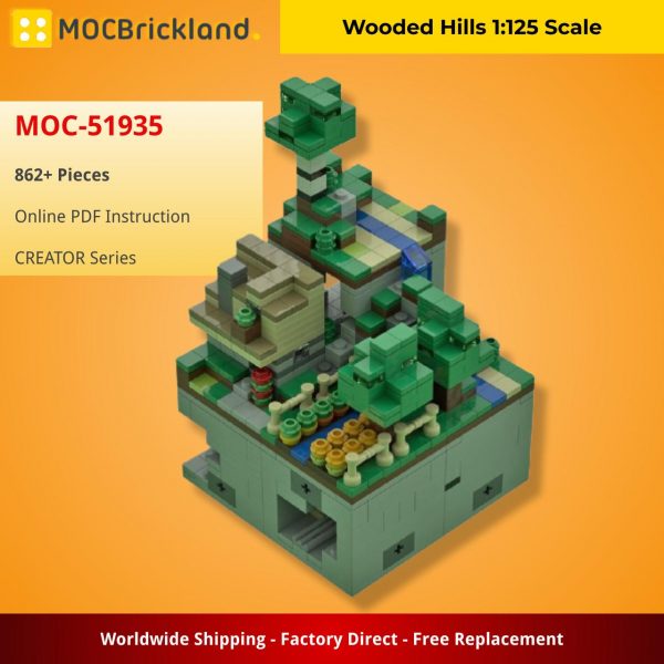 MOCBRICKLAND MOC 51935 Wooded Hills 1125 Scale 3