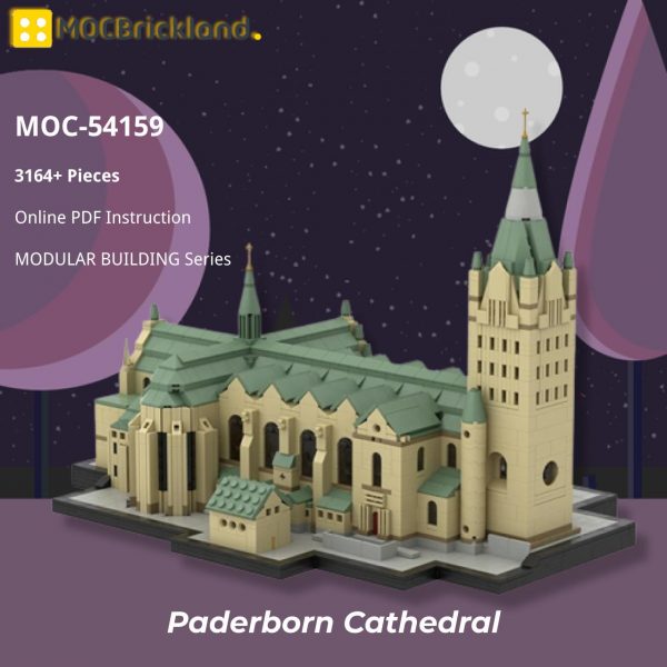 MOCBRICKLAND MOC 54159 Paderborn Cathedral 7