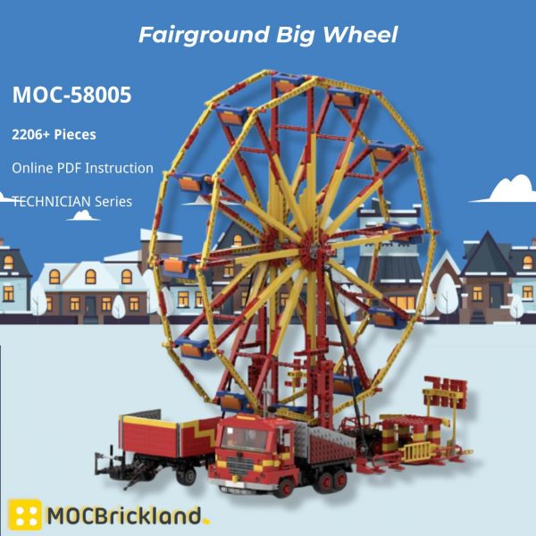 MOCBRICKLAND MOC 58005 Fairground Big Wheel 5