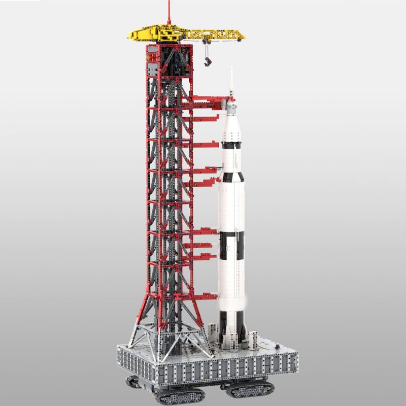 MOCBRICKLAND MOC 60088 Launch Tower Mk I for Saturn V with Crawler 1 800x800 1