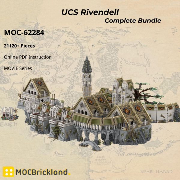 MOCBRICKLAND MOC 62284 UCS Rivendell Complete Bundle