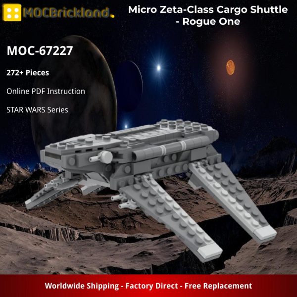 MOCBRICKLAND MOC 67227 Micro Zeta Class Cargo Shuttle – Rogue One 5