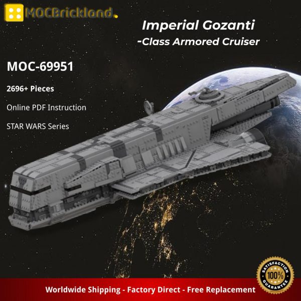 MOCBRICKLAND MOC 69951 Imperial Gozanti Class Armored Cruiser 4