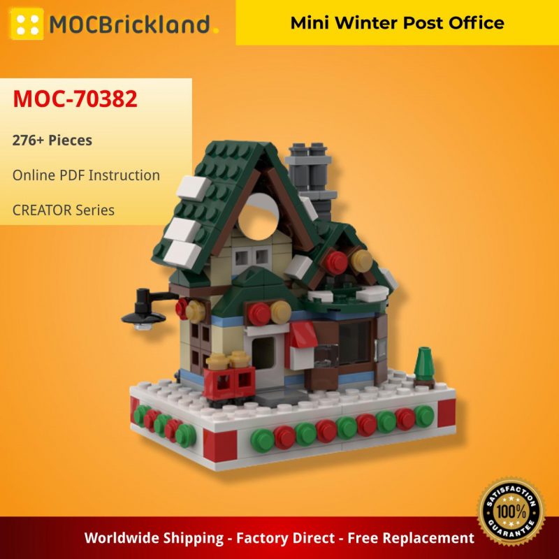 MOCBRICKLAND MOC 70382 Mini Winter Post Office 2 800x800 1