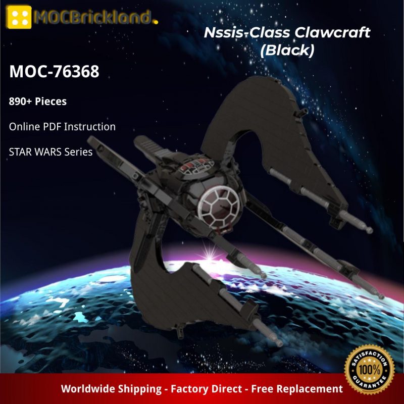 MOCBRICKLAND MOC 76368 Nssis Class Clawcraft Black 1 800x800 1