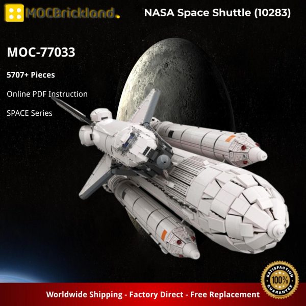MOCBRICKLAND MOC 77033 NASA Space Shuttle 10283 Columbia STS 1 External Fuel Tank and SRB Addons