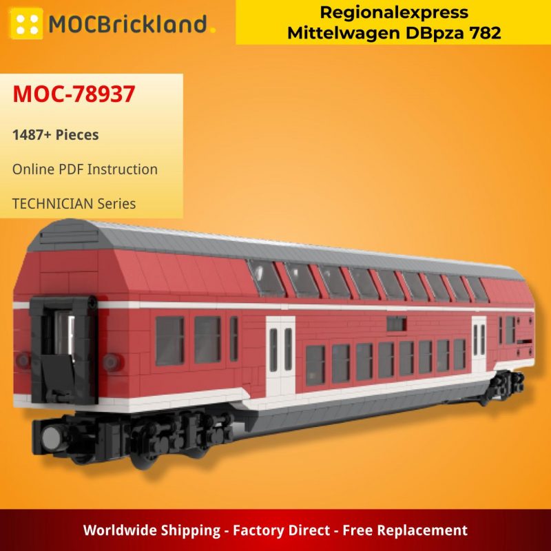 MOCBRICKLAND MOC 78937 Regionalexpress Mittelwagen DBpza 782 800x800 1