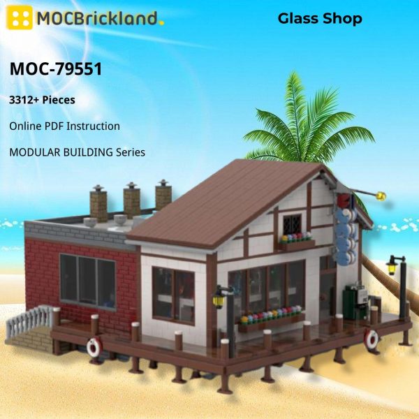MOCBRICKLAND MOC 79551 Glass Shop 5