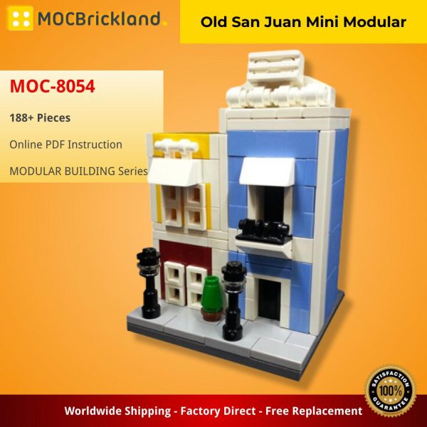 MOCBRICKLAND MOC 8054 Old San Juan Mini Modular 2