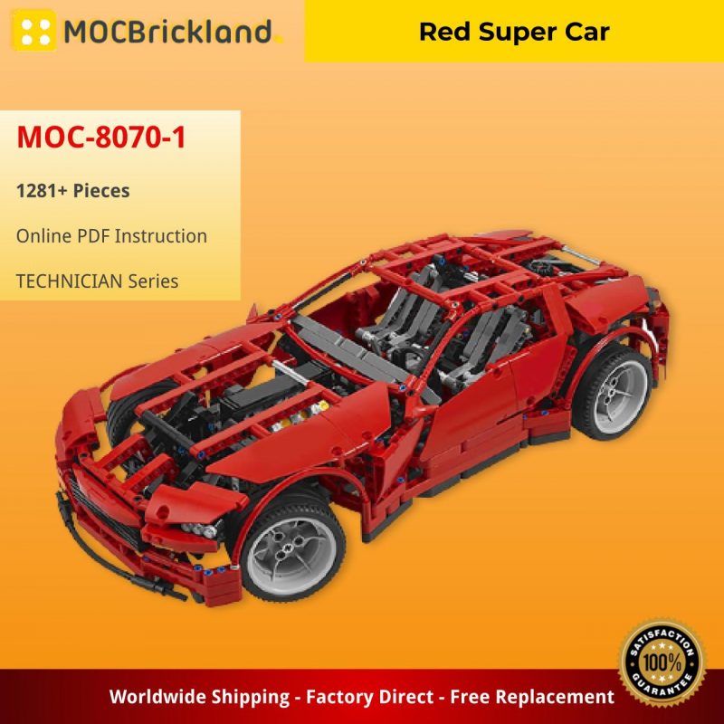 MOCBRICKLAND MOC 8070 1 Red Super Car 2 800x800 1